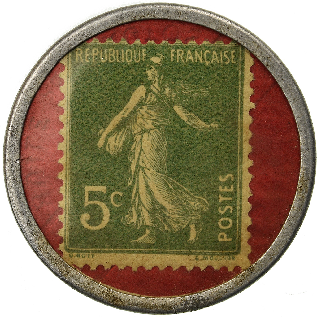 Coin, France, Spidoléine - Huile pour autos, 5 Centimes, Timbre-Monnaie