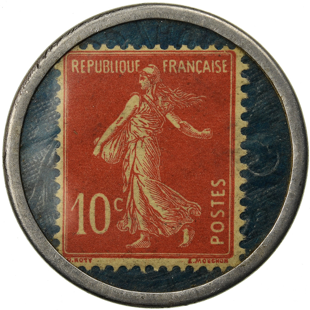 Coin, France, Spidoléine - Huile pour autos, 10 Centimes, Timbre-Monnaie