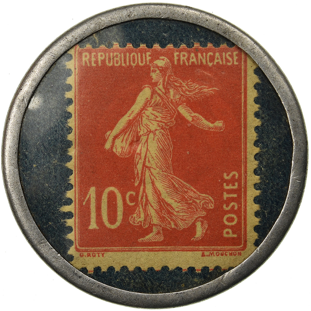 Coin, France, Vermouth Crucifix, 10 Centimes, Timbre-Monnaie, 