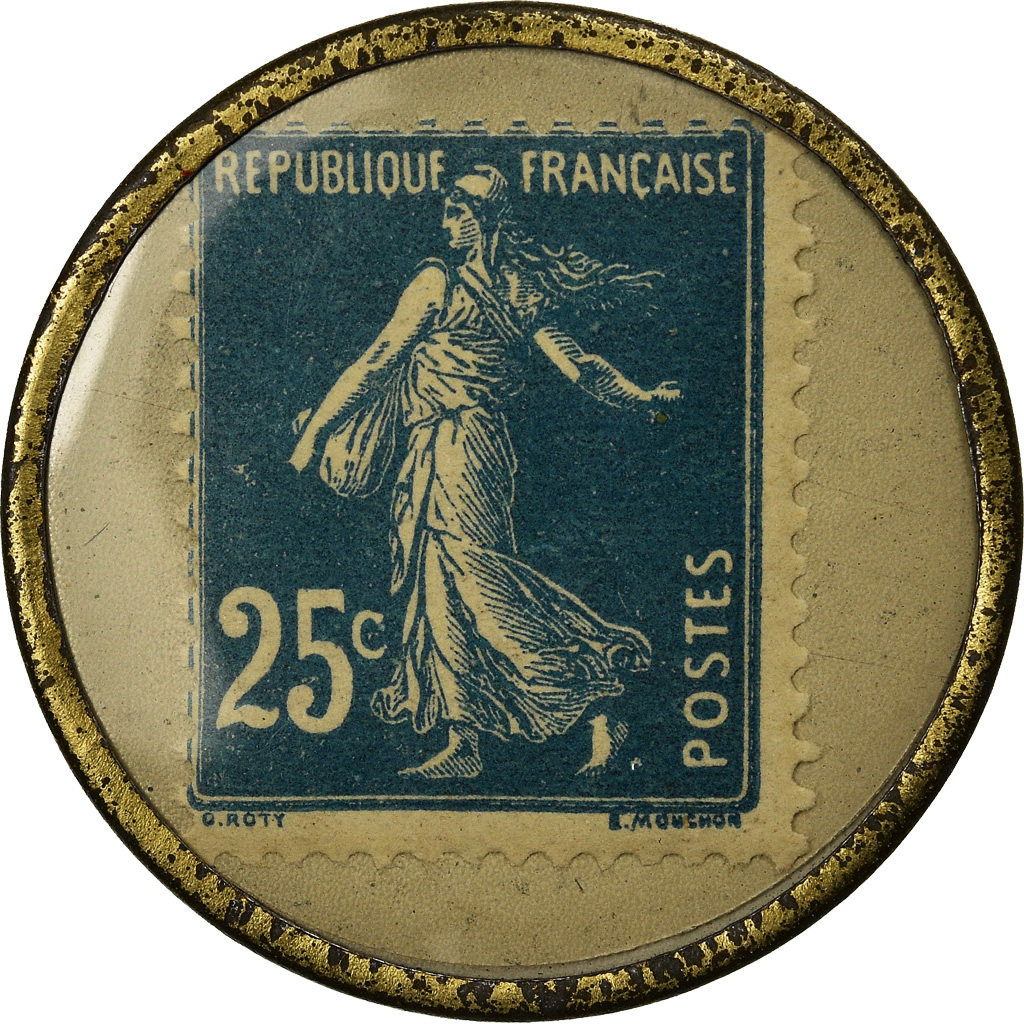 Coin, France, Chicorée V.Groux, Blendecques, 25 Centimes, Timbre-Monnaie