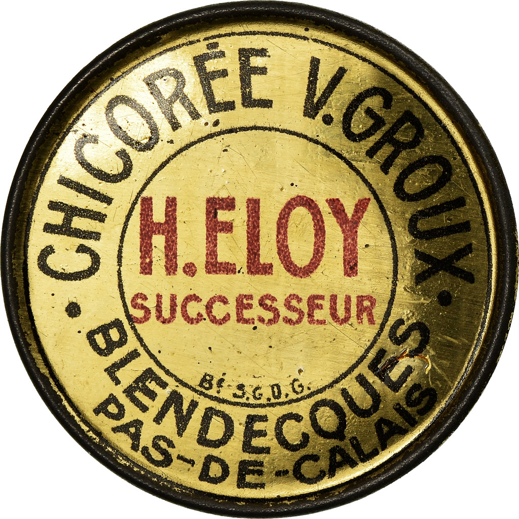 Coin, France, Chicorée V.Groux, Blendecques, 25 Centimes, Timbre-Monnaie