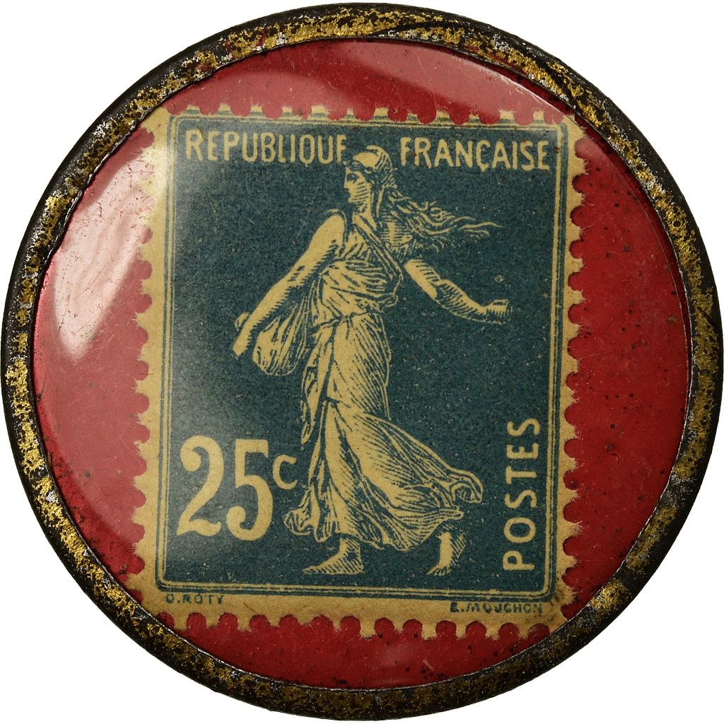 Coin, France, Olida, Jambons-Conserves, 25 Centimes, Timbre-Monnaie, AU