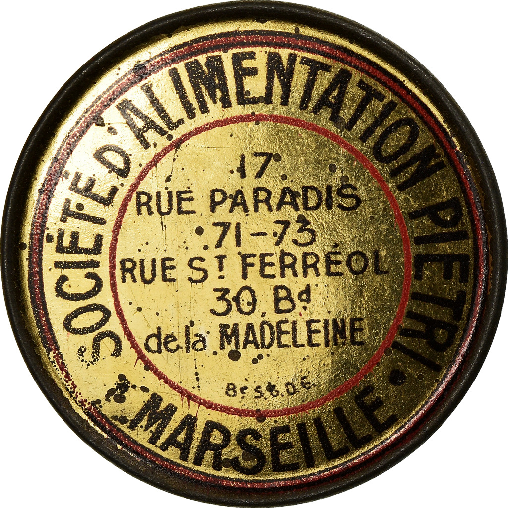 Coin, France, Alimentation Pietri Marseille, 10 Centimes, Timbre-Monnaie