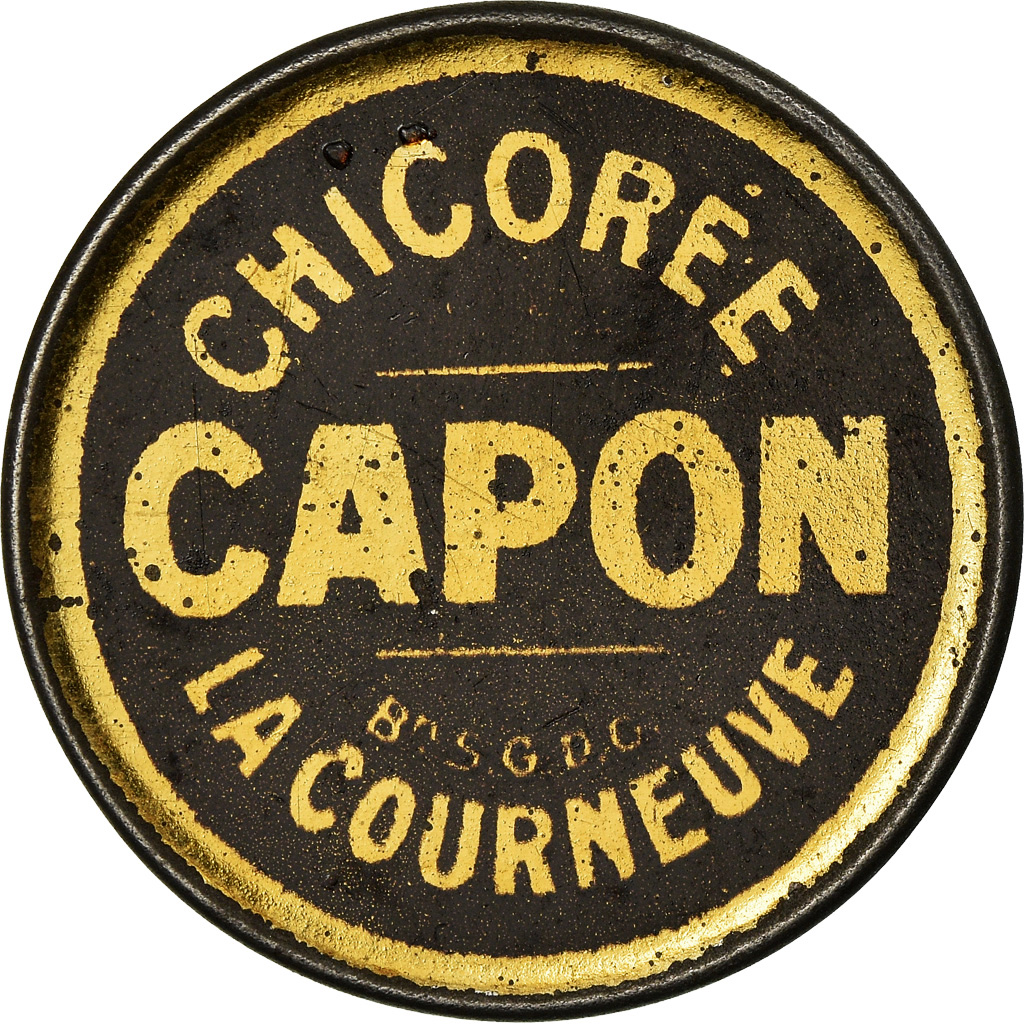 Coin, France, Chicorée Capon, La Courneuve, 5 Centimes, Timbre-Monnaie