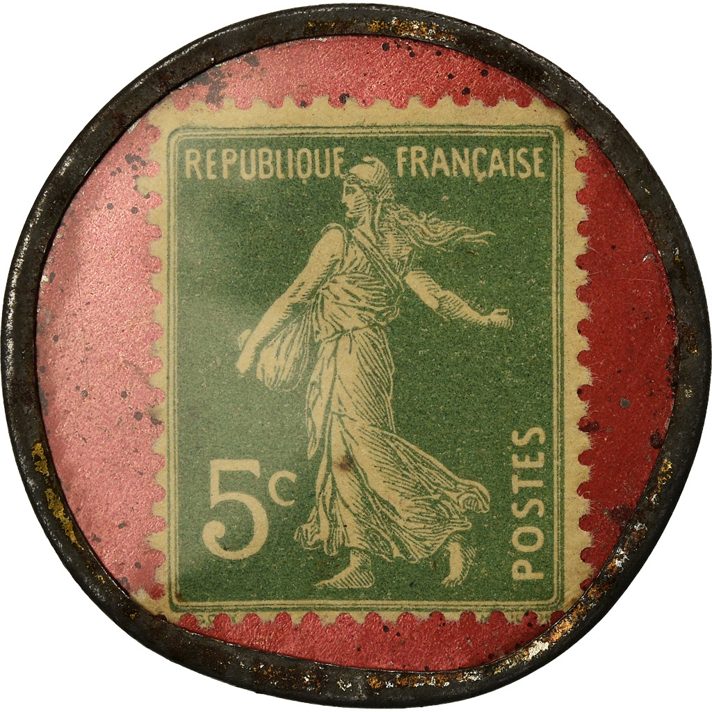 Coin, France, F.Massart, Bordeaux, Carrelages, 5 Centimes, Timbre-Monnaie