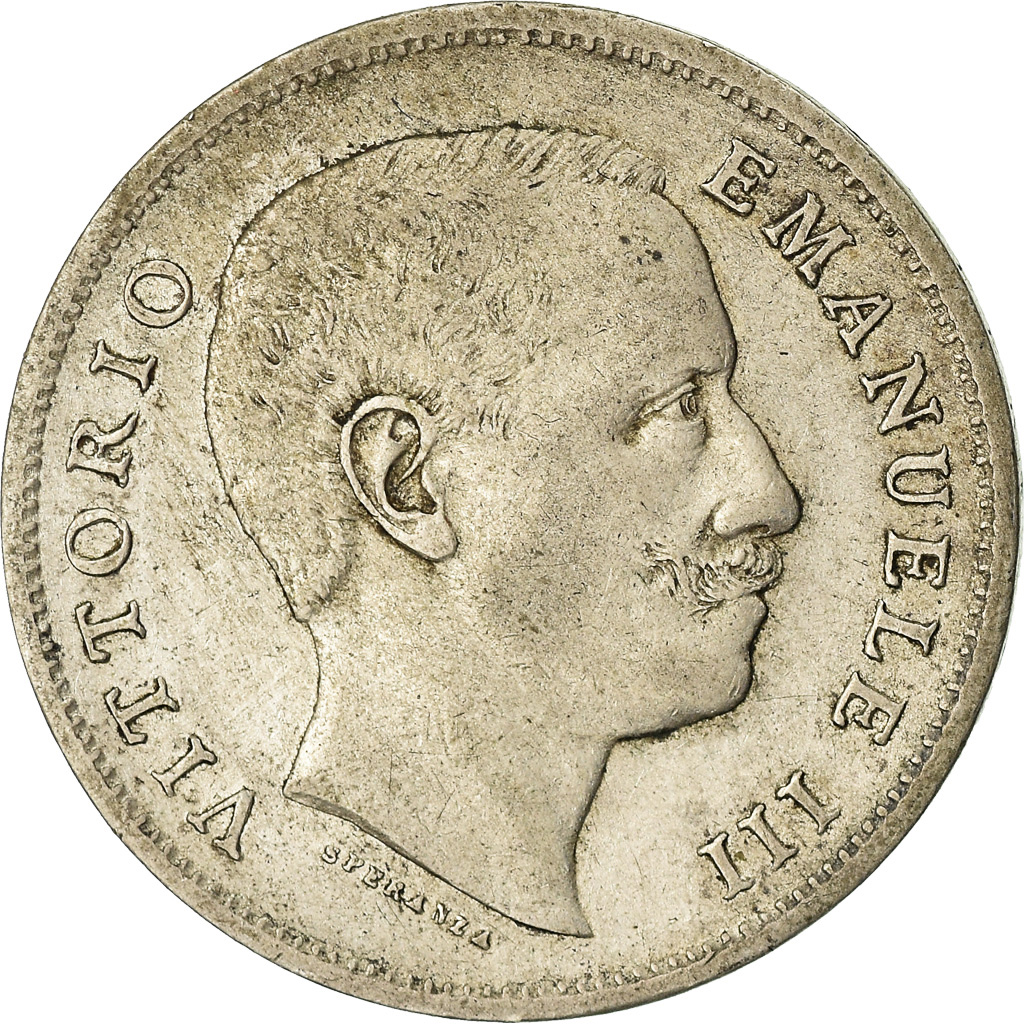Coin, Italy, Vittorio Emanuele III, Lira, 1907, Rome, , Silver, KM:32