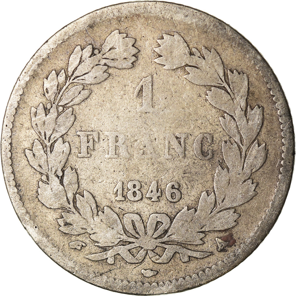 Coin, France, Louis-Philippe, Franc, 1846, Paris, , Silver, KM:748.1