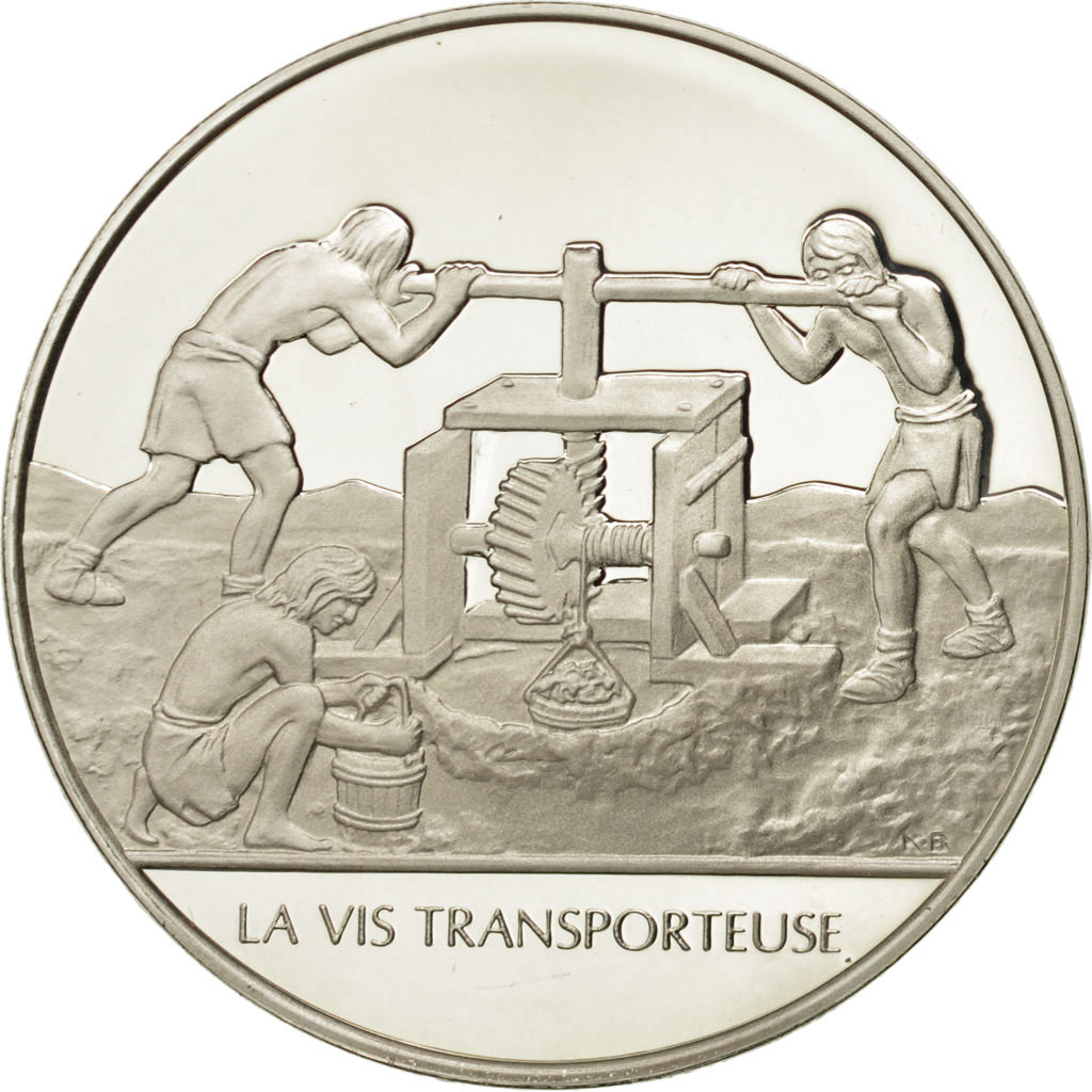 France, Medal, La vis transporteuse, Sciences & Technologies, , Silver