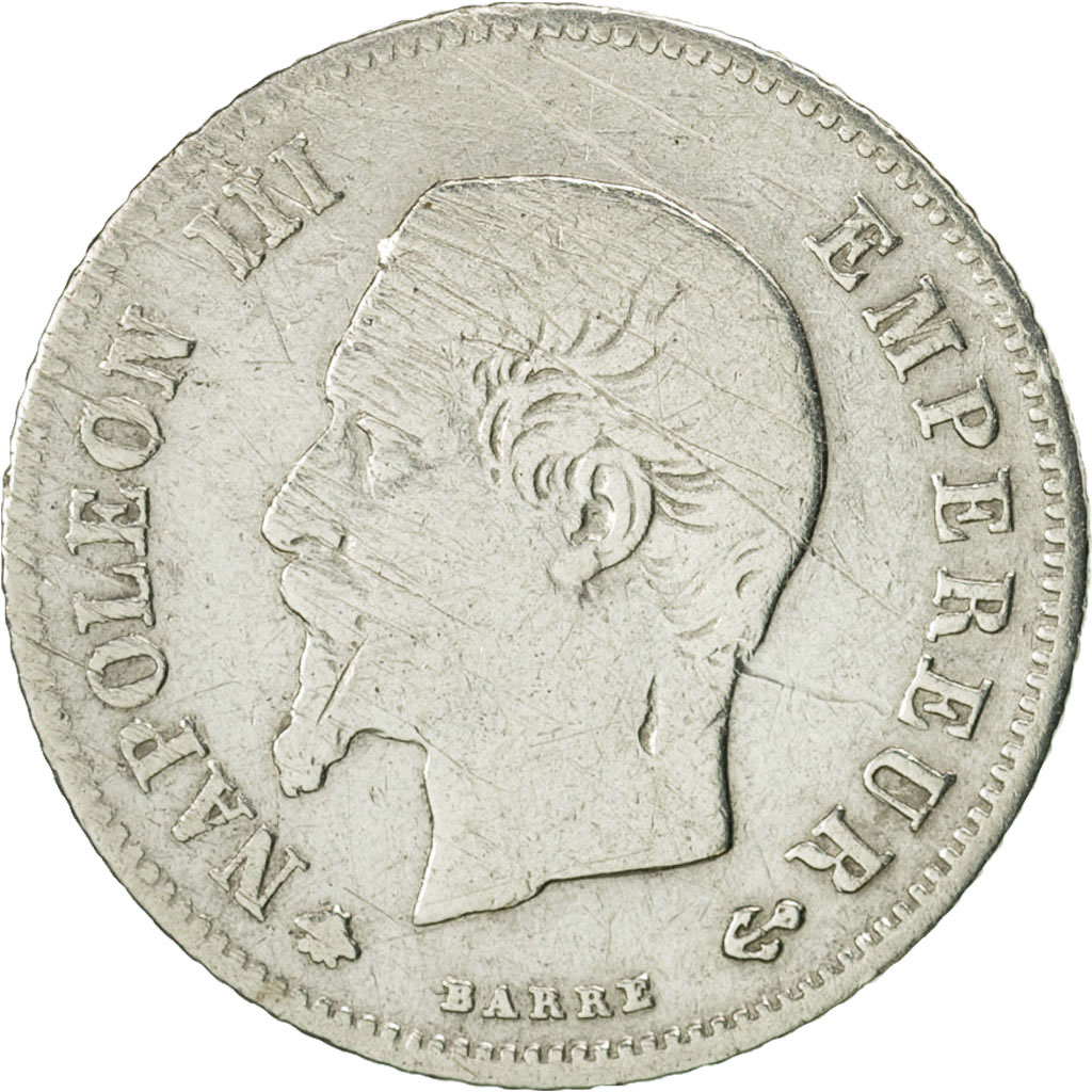Coin, France, Napoleon III, Napoléon III, 20 Centimes, 1860, Strasbourg