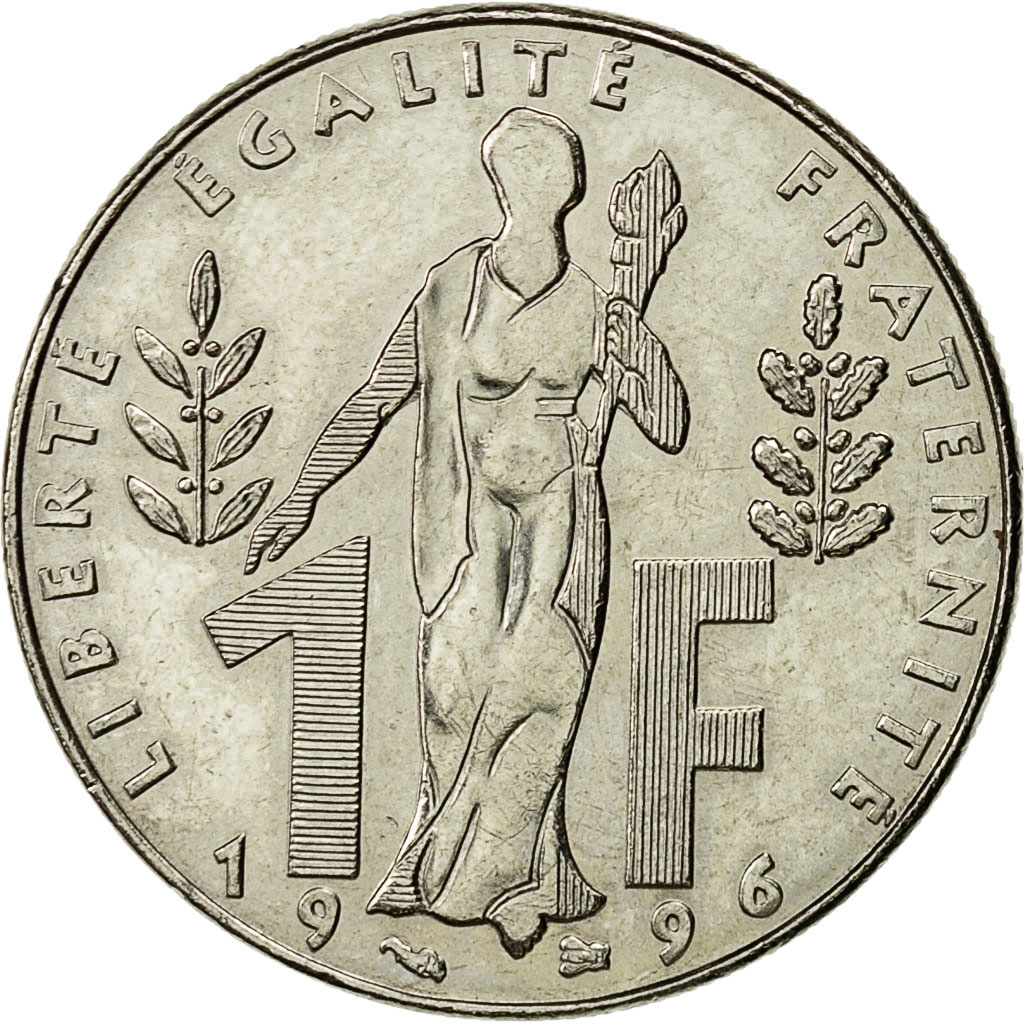 Coin, France, Jacques Rueff, Franc, 1996, , Nickel, KM:1160, Gadoury:481