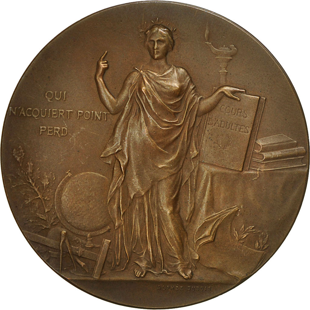 France, Medal, Ministère de l'Instruction Publique, Arts & Culture, Dubois.A