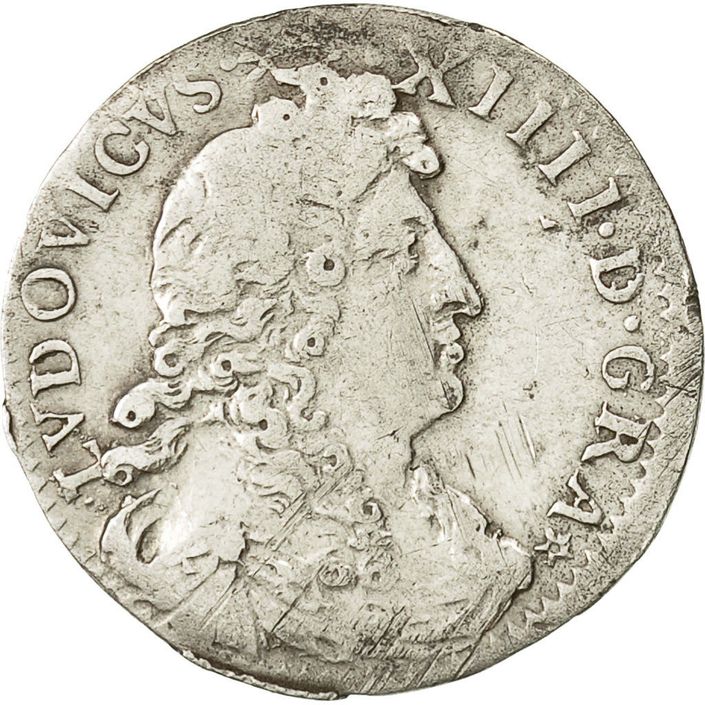 Coin, France, Louis XIV, 4 Sols dits « des Traitants », 4 Sols, 1676, Paris