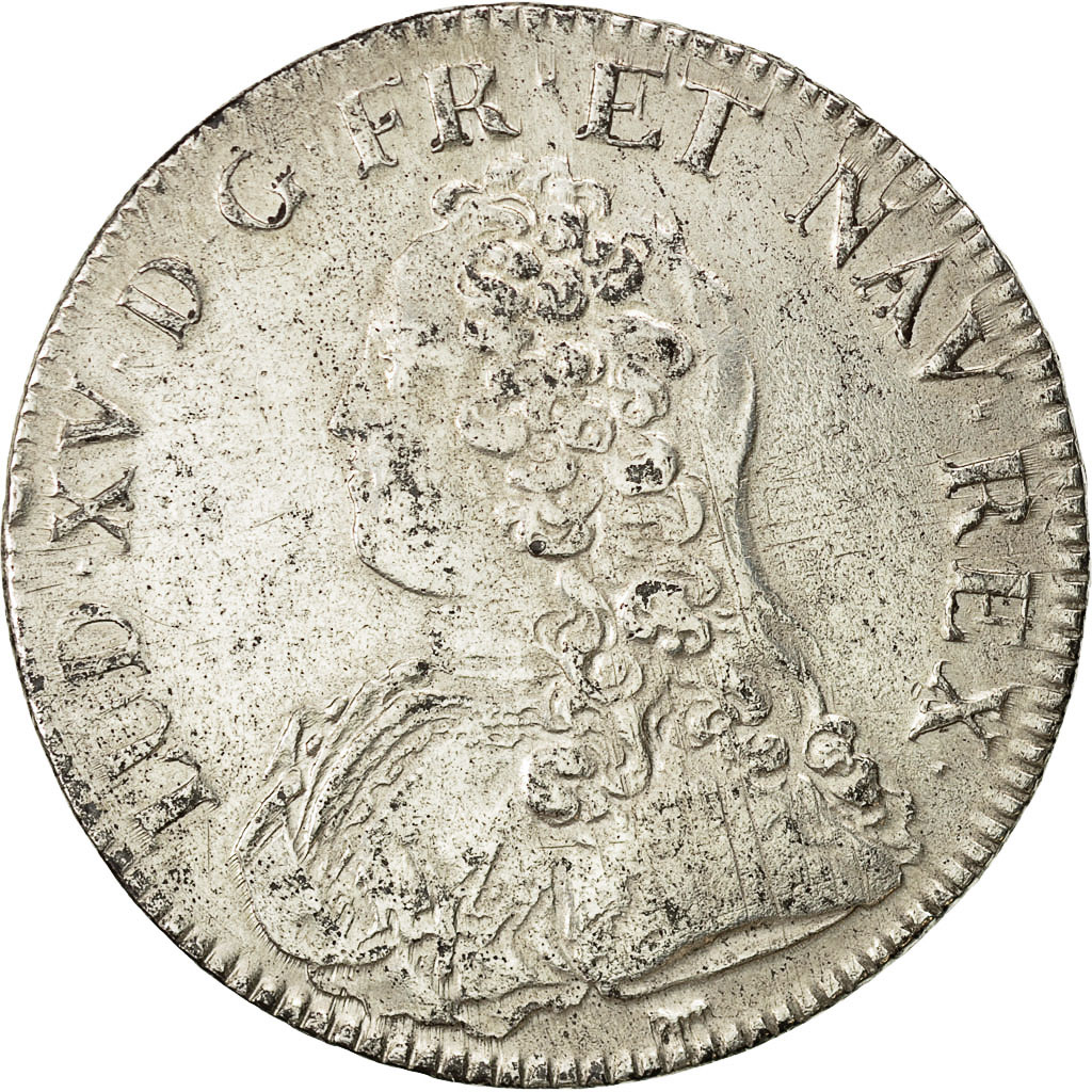 Coin, France, Louis XV, Écu aux branches d'olivier, Ecu, 1726, Paris