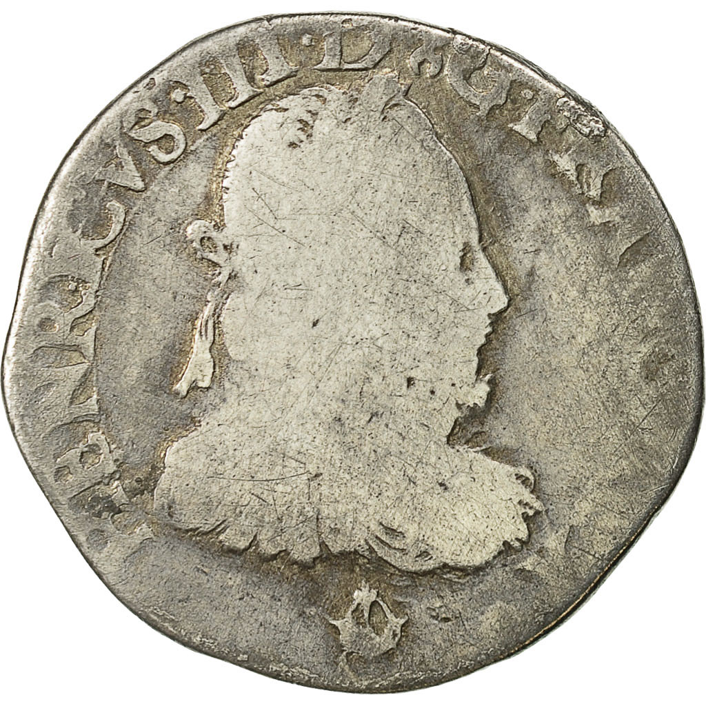 Coin, France, Henri III, Teston, 1576, Bordeaux, , Silver, Sombart:4646