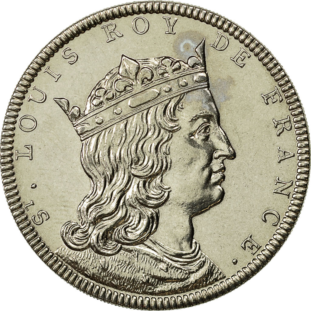 France, Medal, Roi de France, Saint Louis, History, , Nickel