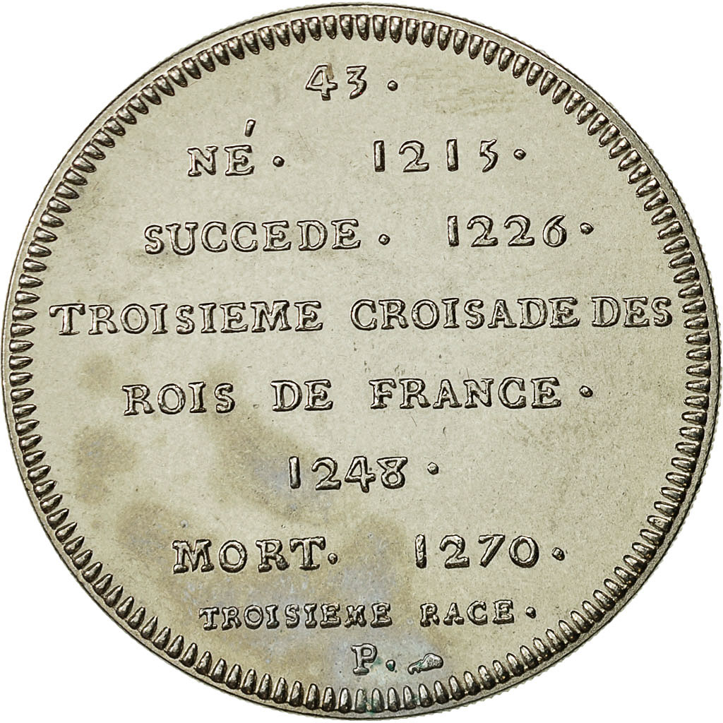 France, Medal, Roi de France, Saint Louis, History, , Nickel