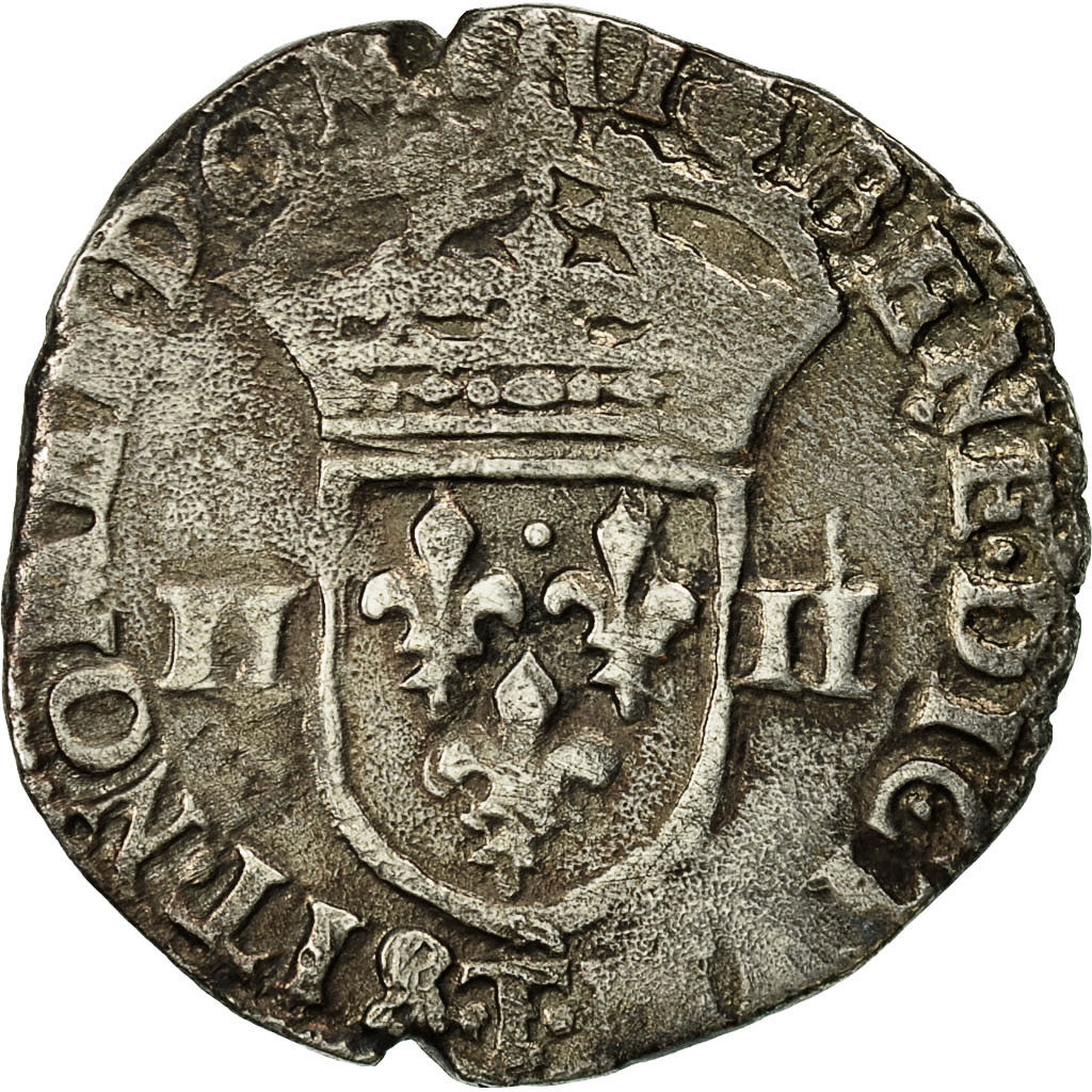 Coin, France, Henri IV, 1/4 Ecu, 1610, Nantes, , Silver, Sombart:4678