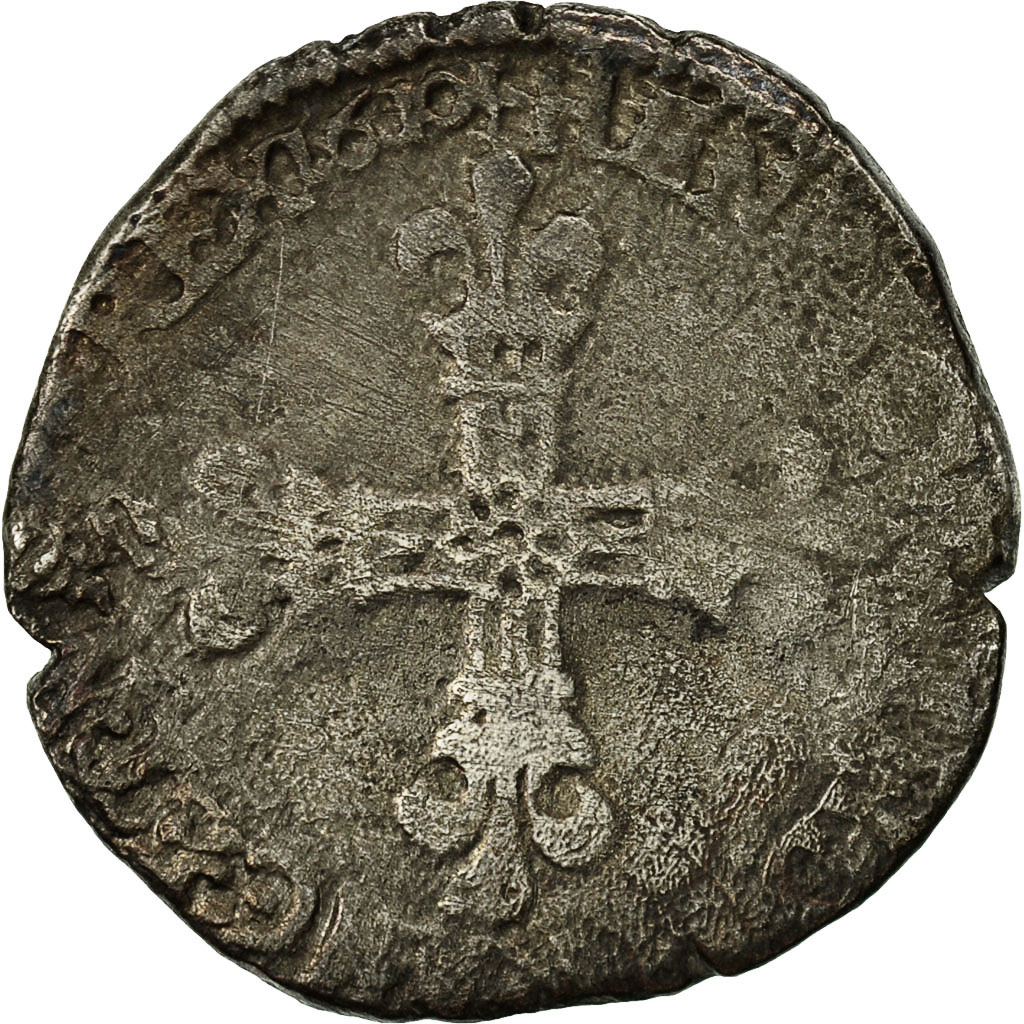 Coin, France, Henri IV, 1/4 Ecu, 1610, Nantes, , Silver, Sombart:4678