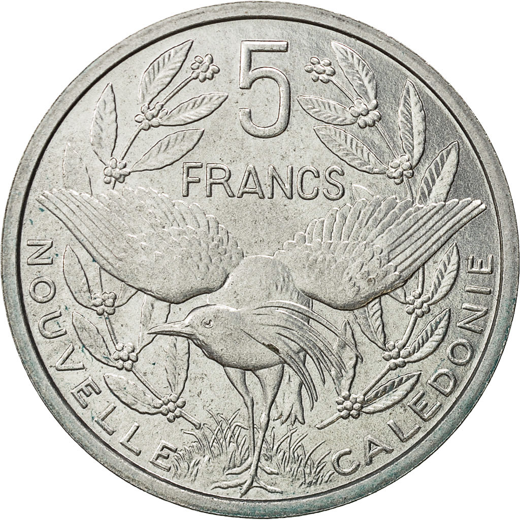 Munten, Nieuw -Caledonië, 5 Francs, 1952, Paris, FDC, Aluminium, KM:E10