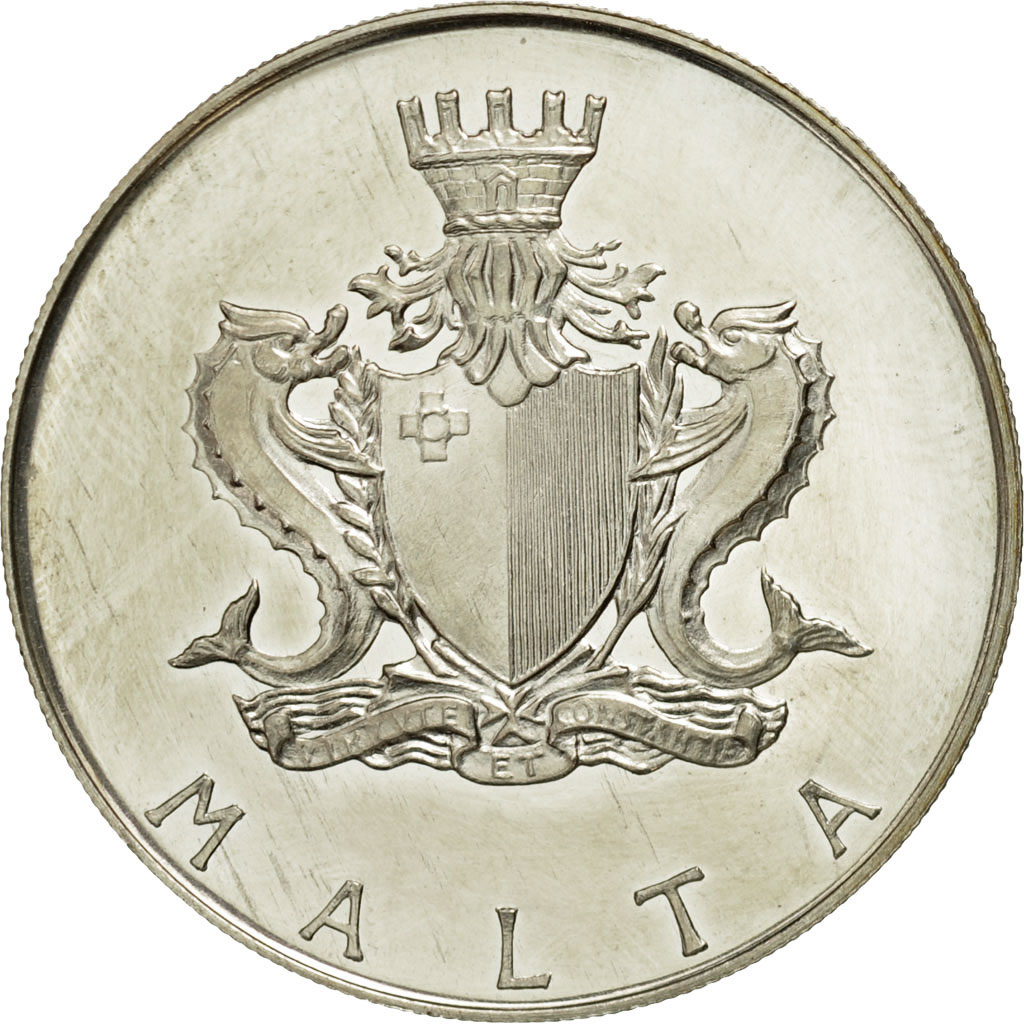 Coin, Malta, Pound, 1972, , Silver, KM:13