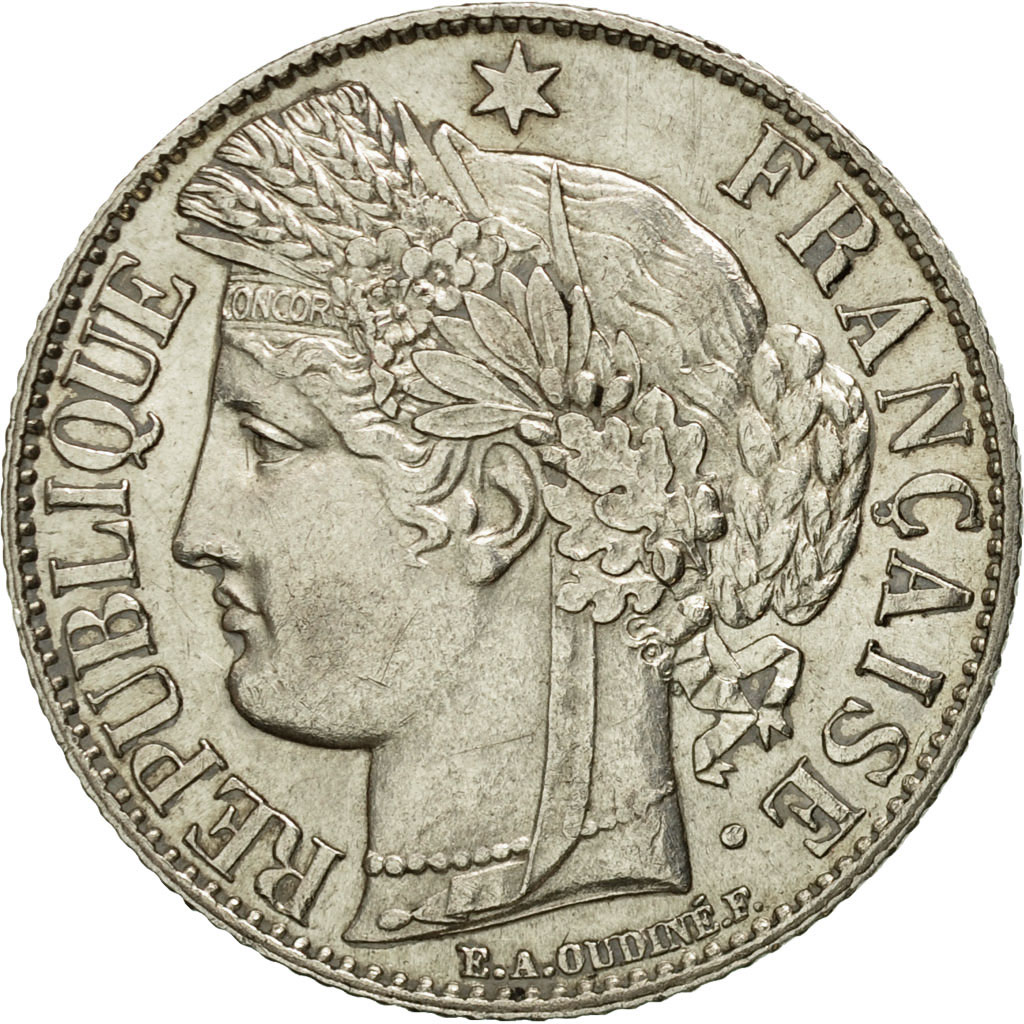 Coin, France, Cérès, Franc, 1888, Paris, , Silver, KM:822.1