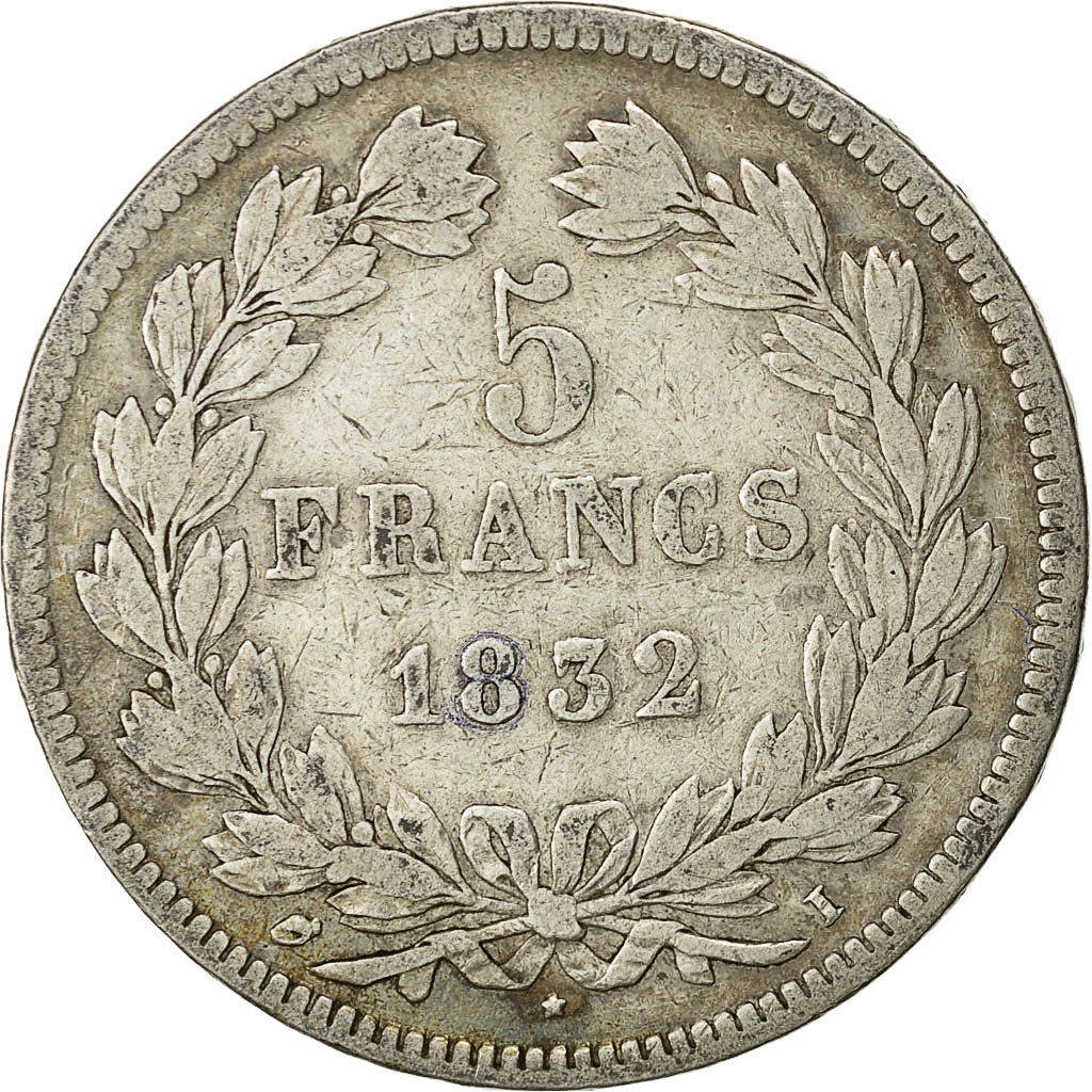 Coin, France, Louis-Philippe, 5 Francs, 1832, Limoges, , Silver