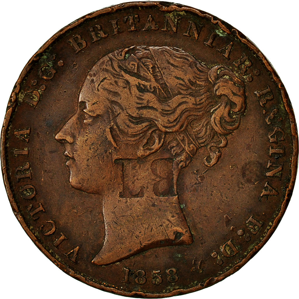 Coin, Jersey, Victoria, 1/13 Shilling, 1858, London, , Copper, KM:3