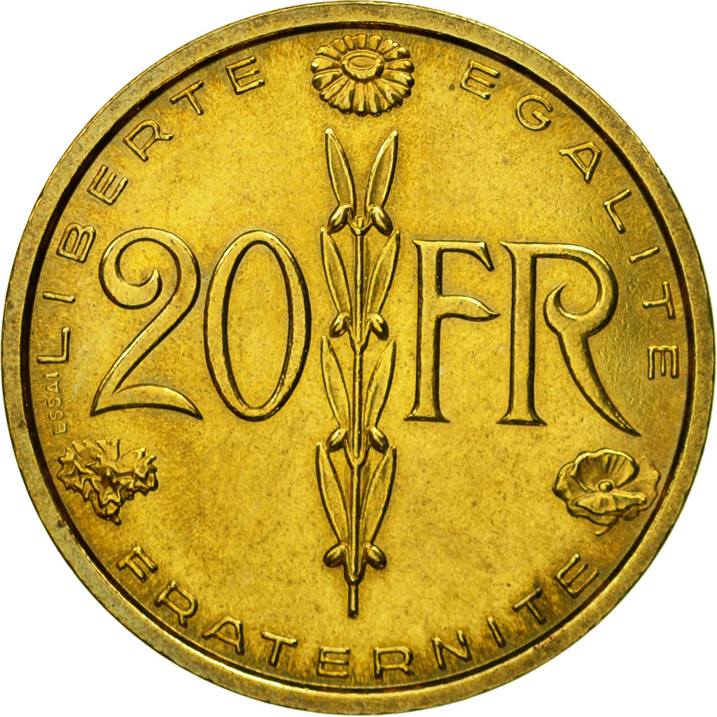 Coin, France, Essai de Simon, 20 Francs, 1950, Paris, ESSAI, 