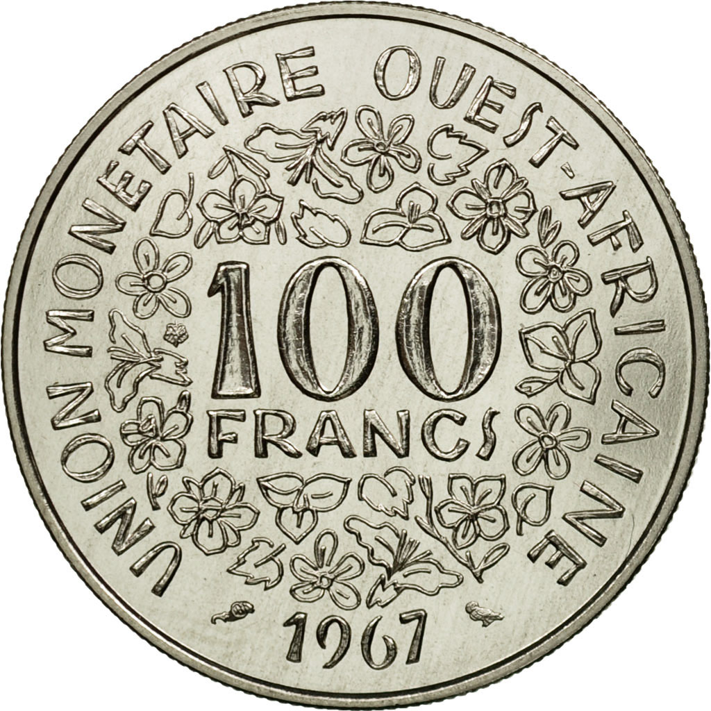 Coin, West African States, 100 Francs, 1967, Paris, ESSAI, , Nickel