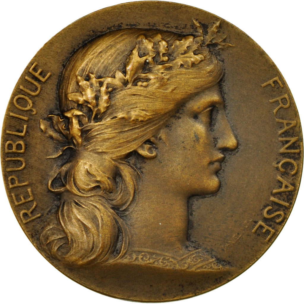 France, Medal, Marianne, Chambre de Commerce de Rouen, Dupuis.D / Dubois.H