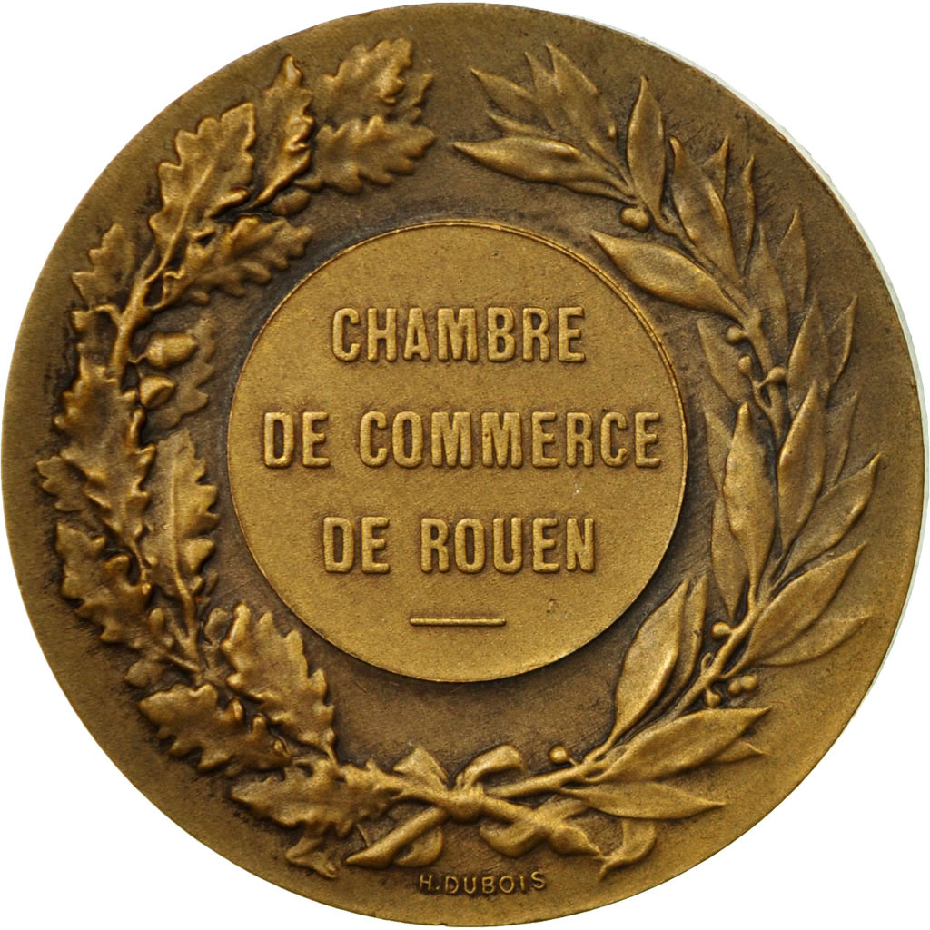 France, Medal, Marianne, Chambre de Commerce de Rouen, Dupuis.D / Dubois.H
