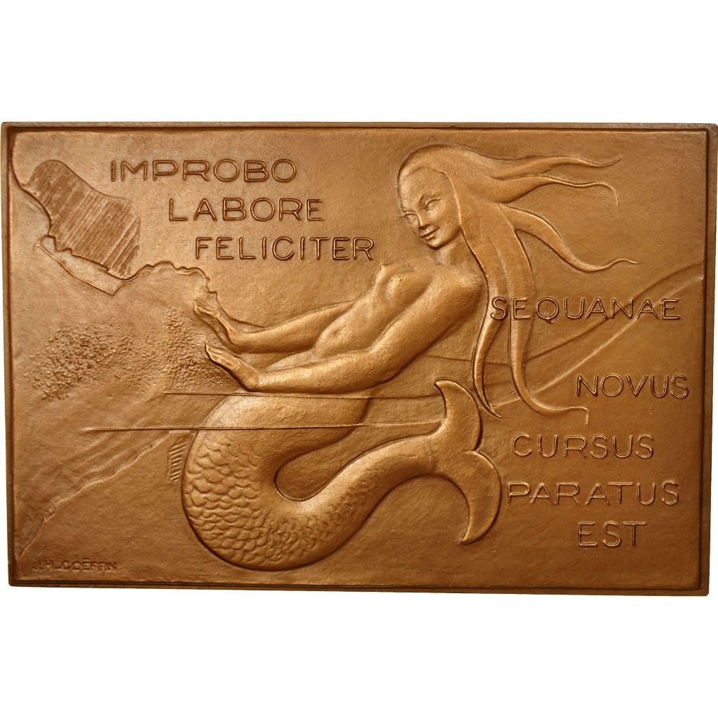 Frankrijk, Medaille, Chambre de Commerce de Rouen, 1960, Coeffin, PR+, Bronze