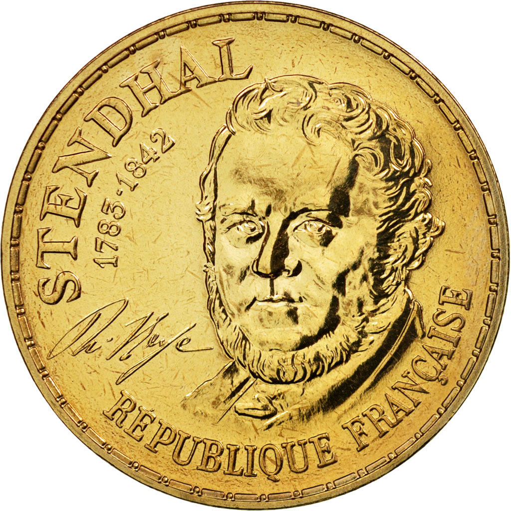 Coin, France, Stendhal, 10 Francs, 1983, ESSAI, , Nickel-Bronze