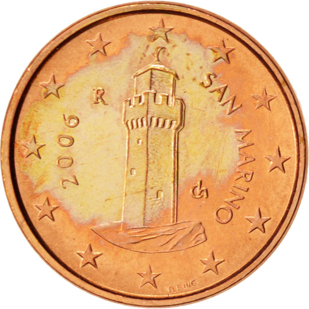 San Marino, Euro Cent, 2006, STGL, Copper Plated Steel, KM:440