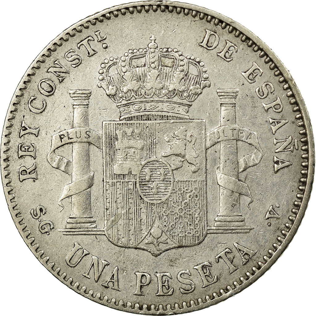 Coin, Spain, Alfonso XIII, Peseta, 1899, Madrid, , Silver, KM:706