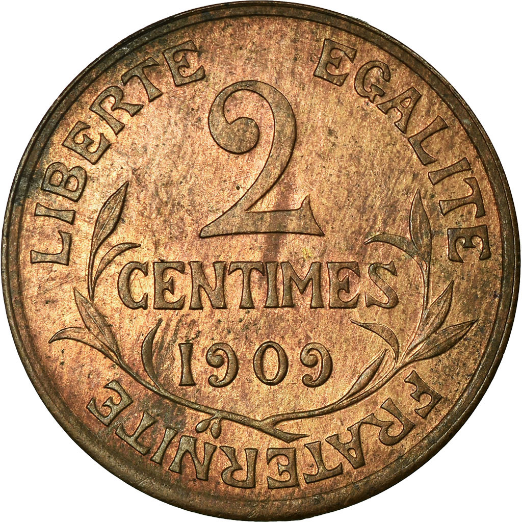 Coin, France, Dupuis, 2 Centimes, 1909, Paris, , Bronze, KM:841