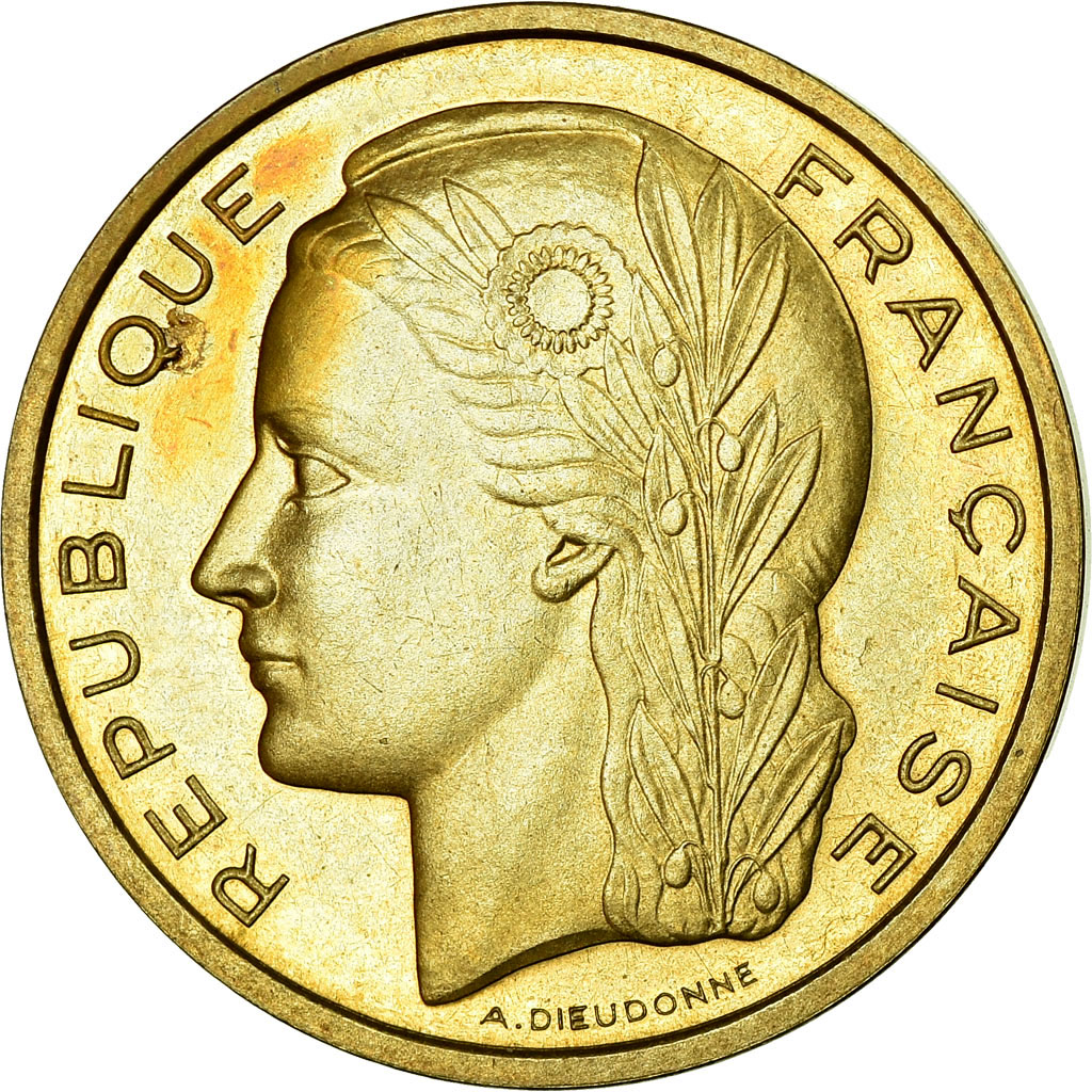 Coin, France, Essai de Dieudonné, 20 Centimes, 1961, Paris, ESSAI, 