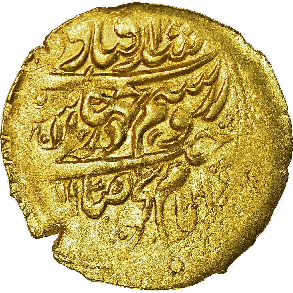 Zand dynasty, Ali Murad Khan, 1/4 Mohur, AH 1190 (1776), Yazd, Gold,
