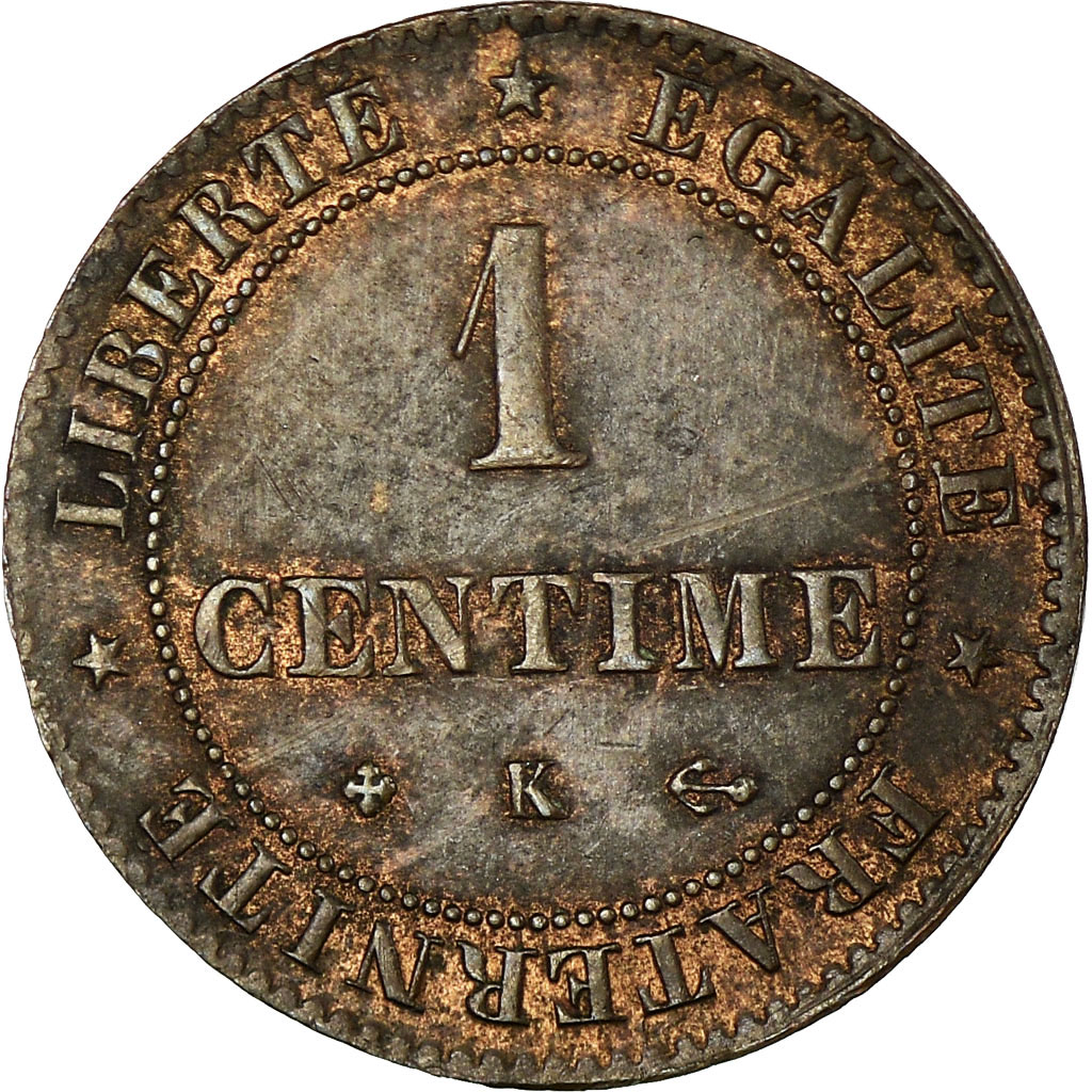 Coin, France, Cérès, Centime, 1872, Bordeaux, , Bronze, KM:826.2
