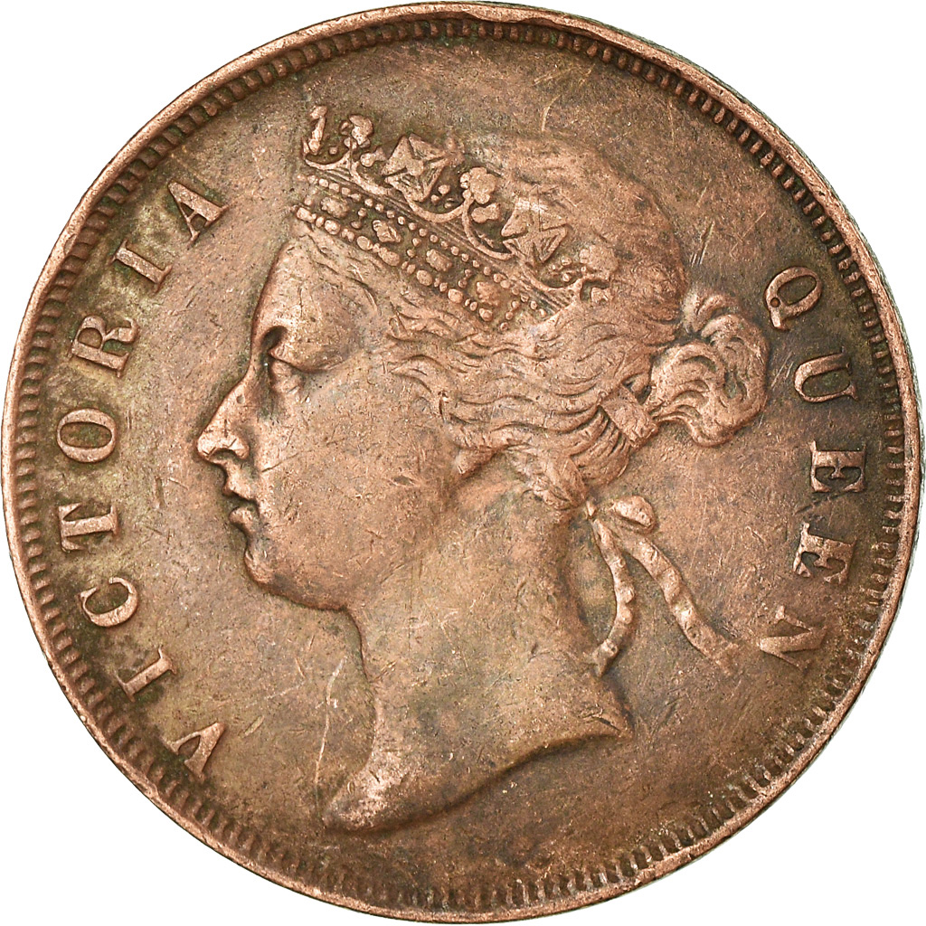 Coin, Straits Settlements, Victoria, Cent, 1876, , Copper, KM:9