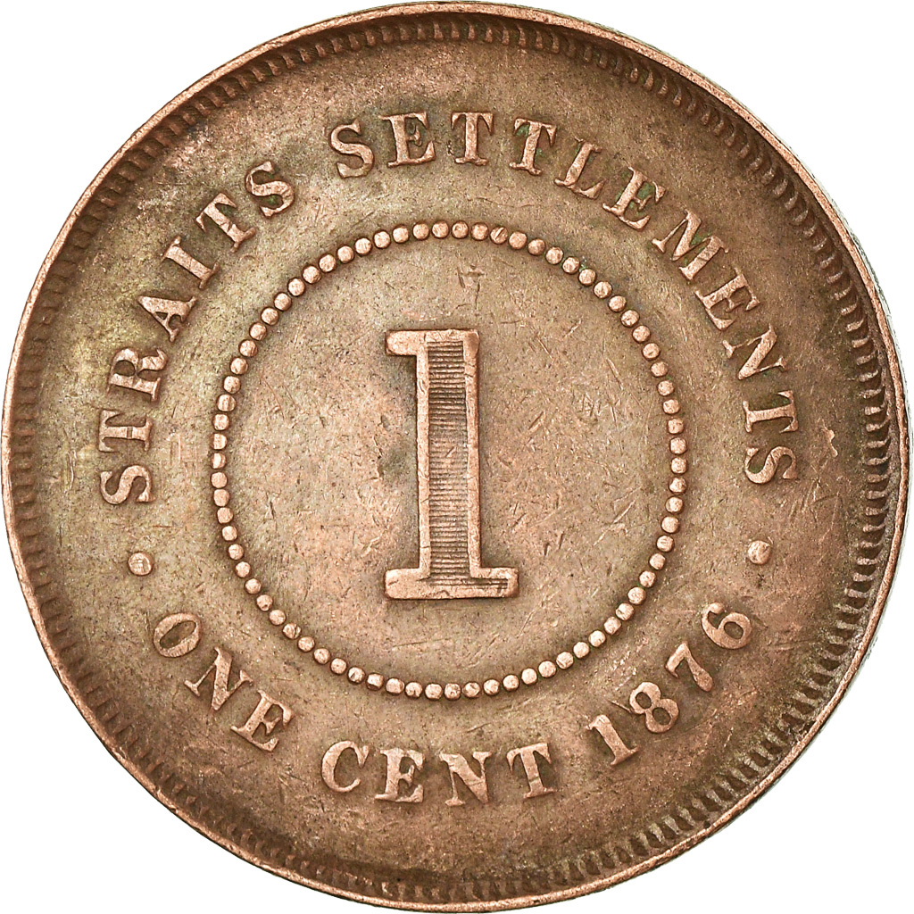 Coin, Straits Settlements, Victoria, Cent, 1876, , Copper, KM:9