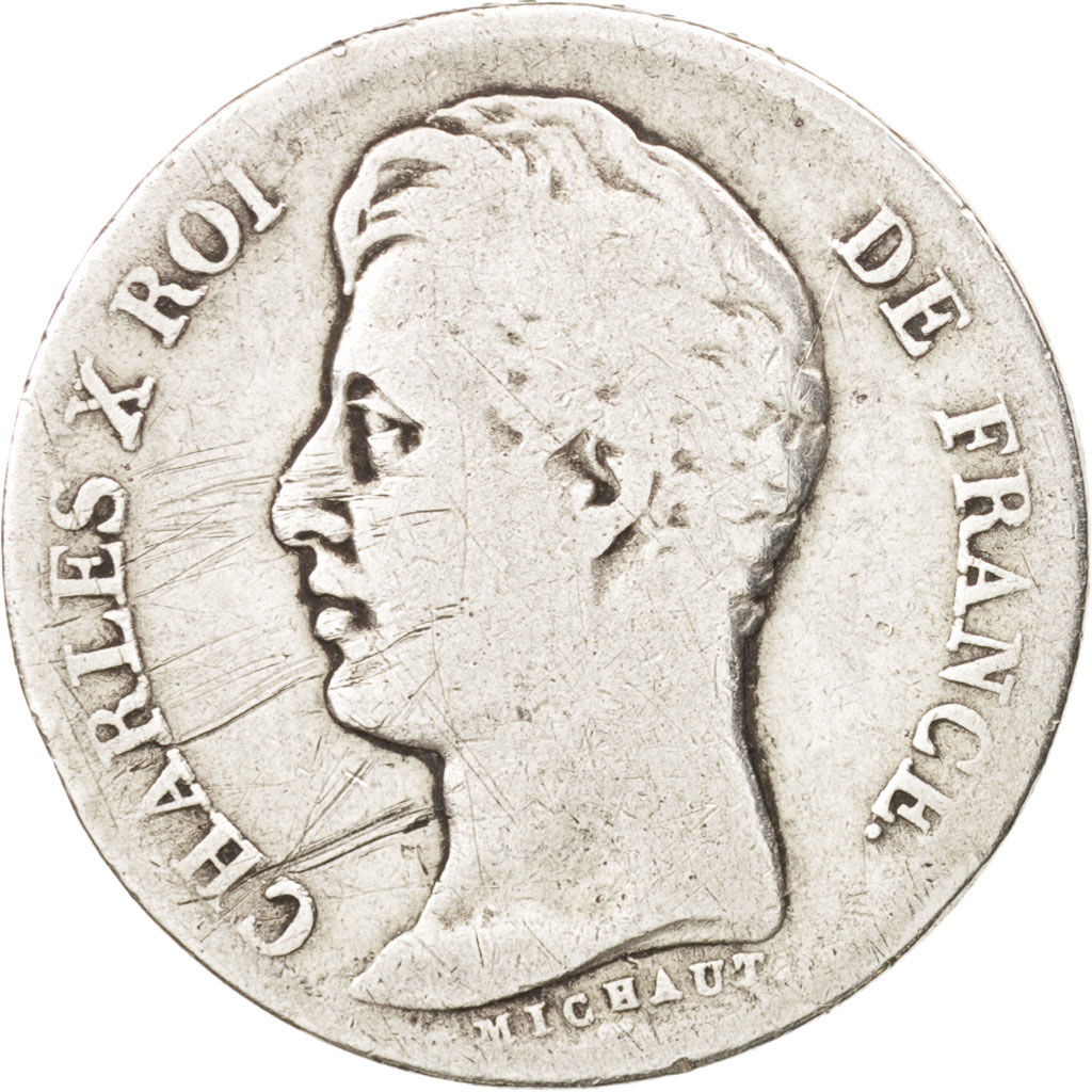 Coin, France, Charles X, Franc, 1829, Paris, , Silver, KM:724.1