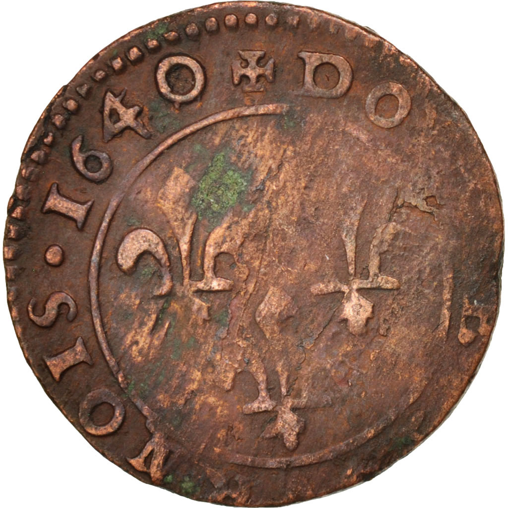 Coin, France, Double Tournois, 1640, , Copper, CGKL:512