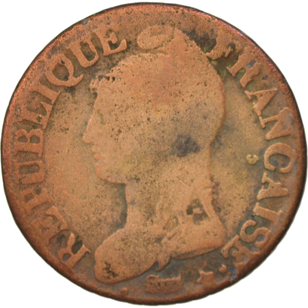 Coin, France, Dupré, 5 Centimes, 1799, Paris, , Bronze, KM:640.1