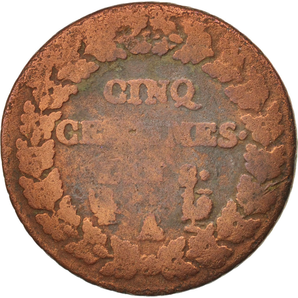 Coin, France, Dupré, 5 Centimes, 1799, Paris, , Bronze, KM:640.1