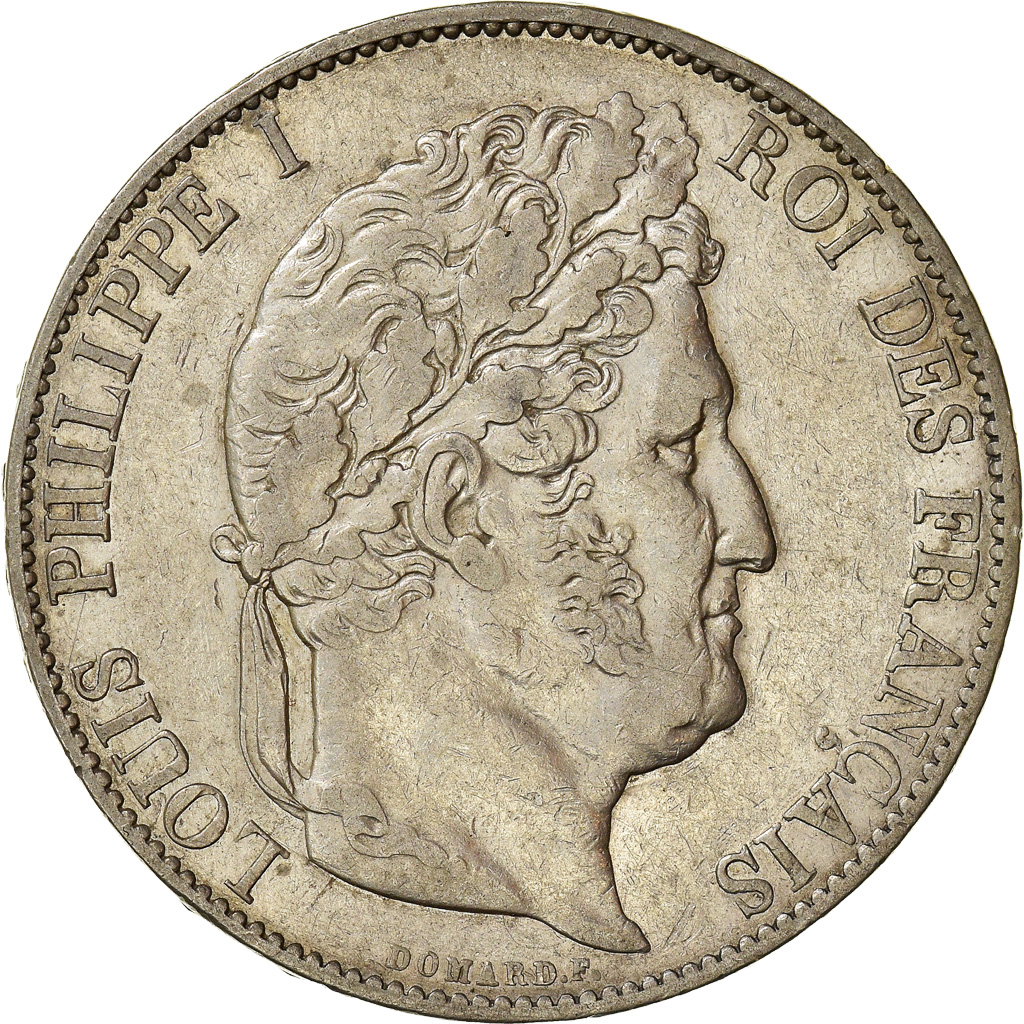 Coin, France, Louis-Philippe, 5 Francs, 1845, Lille, , Silver