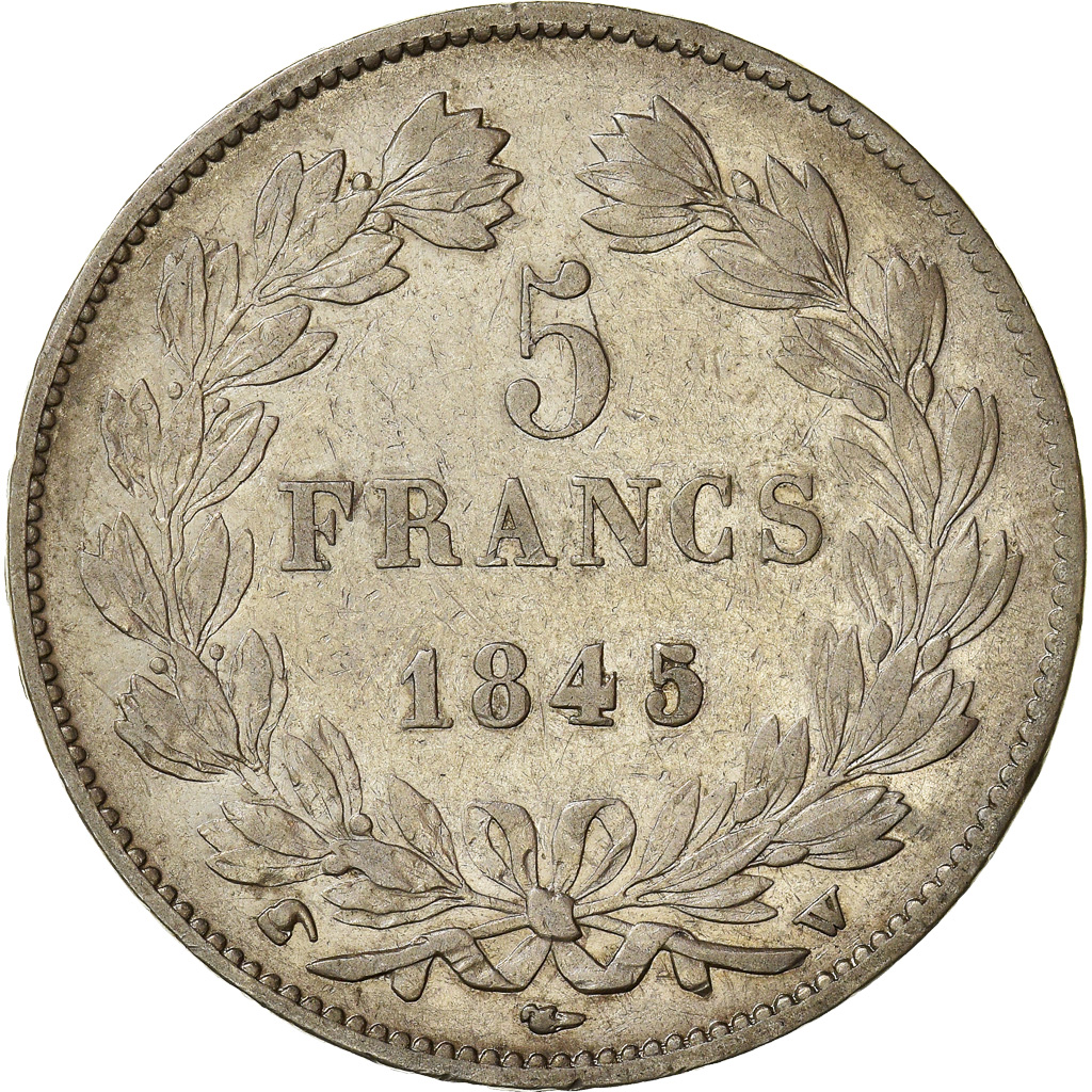 Coin, France, Louis-Philippe, 5 Francs, 1845, Lille, , Silver