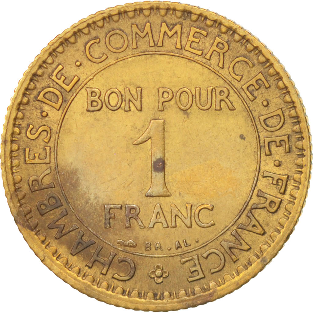 Coin, France, Chambre de commerce, Franc, 1921, Paris, 
