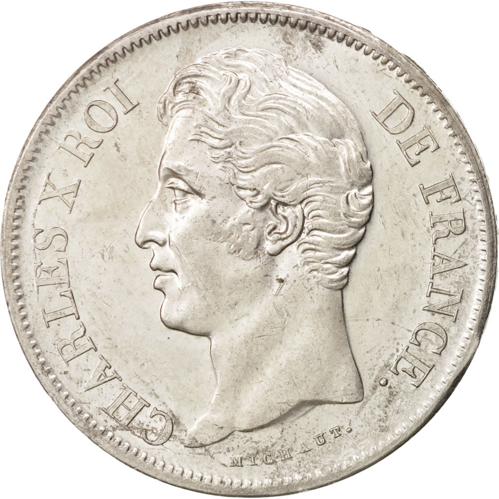 Coin, France, Charles X, 5 Francs, 1830, Lille, , Silver, KM:728.13