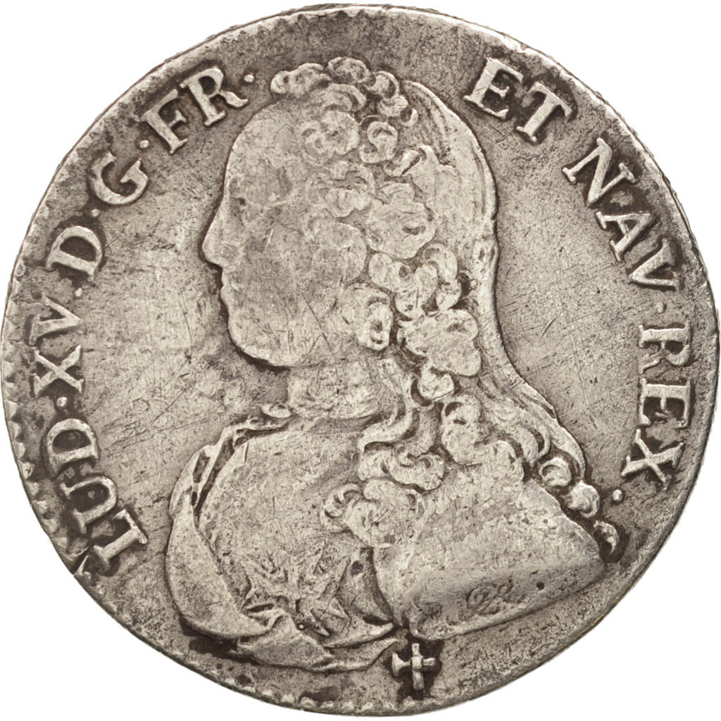 Coin, France, Louis XV, 1/2 Écu aux branches d'olivier, 1/2 ECU, 44 Sols, 1728